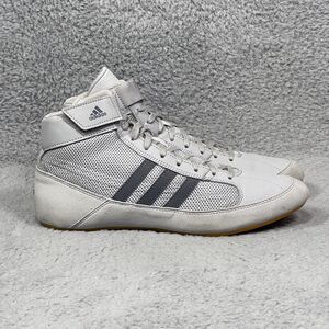 Adidas HVC 2 Mens Size 9 Mid Wrestling Shoes Sneakers Gray Leather Gum AC7502